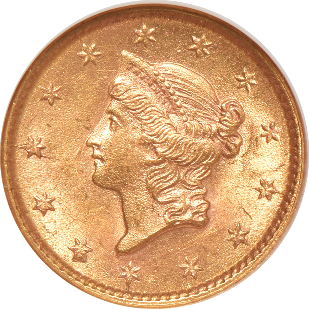 1853 NGC MS-63 CAC, and an 1873 Open 3 PCGS MS-63 (green label)