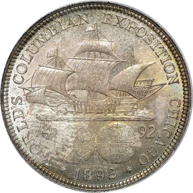 1892 Columbian PCGS MS-64 (doily) CAC