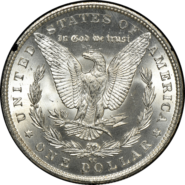 1882-CC MS-65, and an 1883-CC MS-64+, both GSA NGC