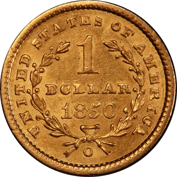 1850-O PCGS AU-58