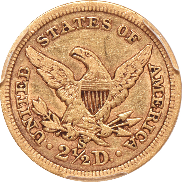 1835 NGC VF-25, and an 1872-S PCGS XF-40 CAC