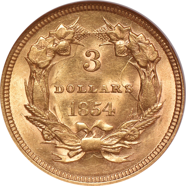 1854 NGC MS-61