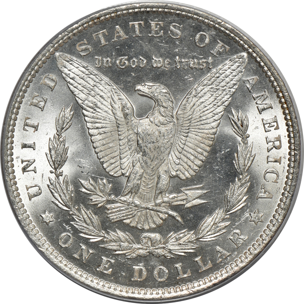 1881-S MS-65, 1890-S MS-64, and an 1891 MS-63, all PCGS (green label)