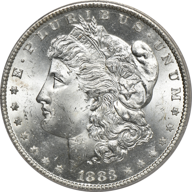 1883-CC and 1904-O, both ICG MS-65