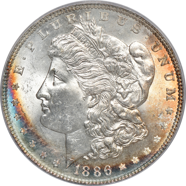 1886, 1887, and 1888, all ICG MS-65