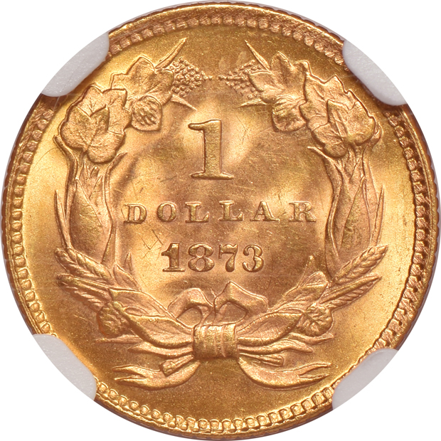 1873 Open 3 NGC MS-65+ CAC