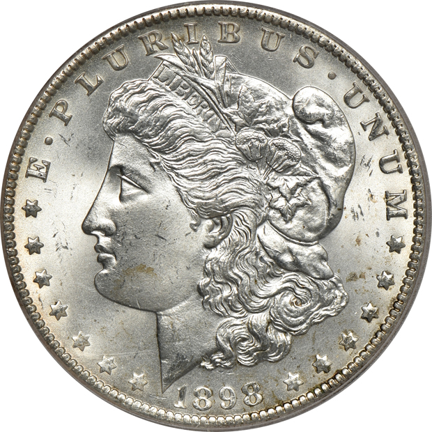 Four Morgan silver dollars in SEGS holders (personal inspection required)