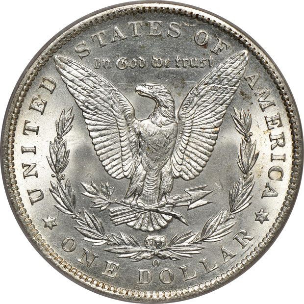 Four Morgan silver dollars in SEGS holders (personal inspection required)
