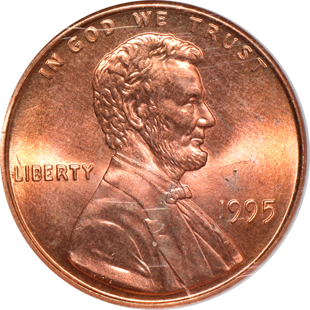 1960-D/D Small/Large Date PCGS MS-64 RD, plus four certified 1995 Doubled Die Obverse
