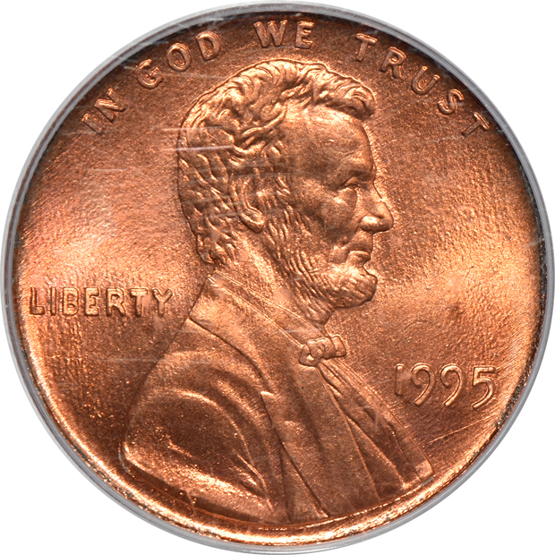1960-D/D Small/Large Date PCGS MS-64 RD, plus four certified 1995 Doubled Die Obverse