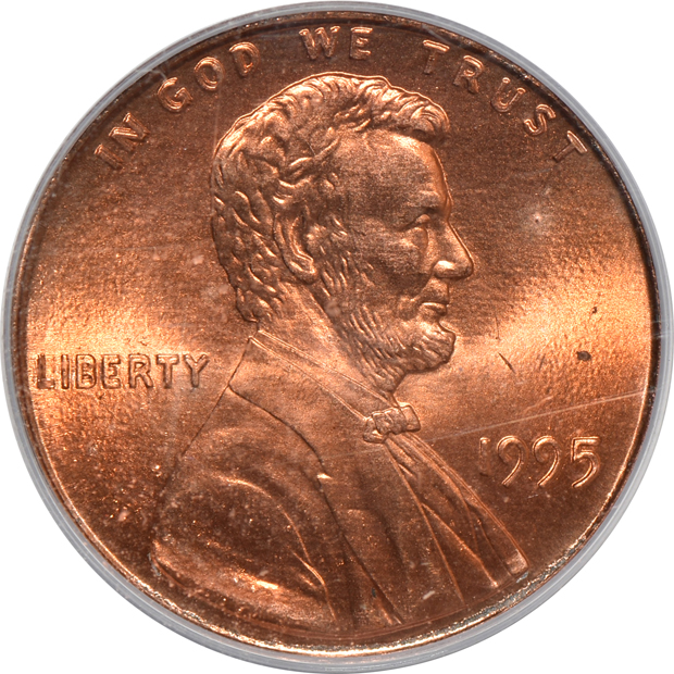 1960-D/D Small/Large Date PCGS MS-64 RD, plus four certified 1995 Doubled Die Obverse