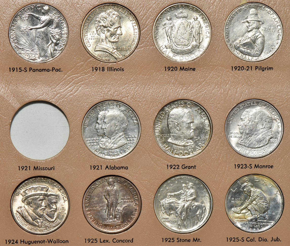 Forty-five different silver commemoratives