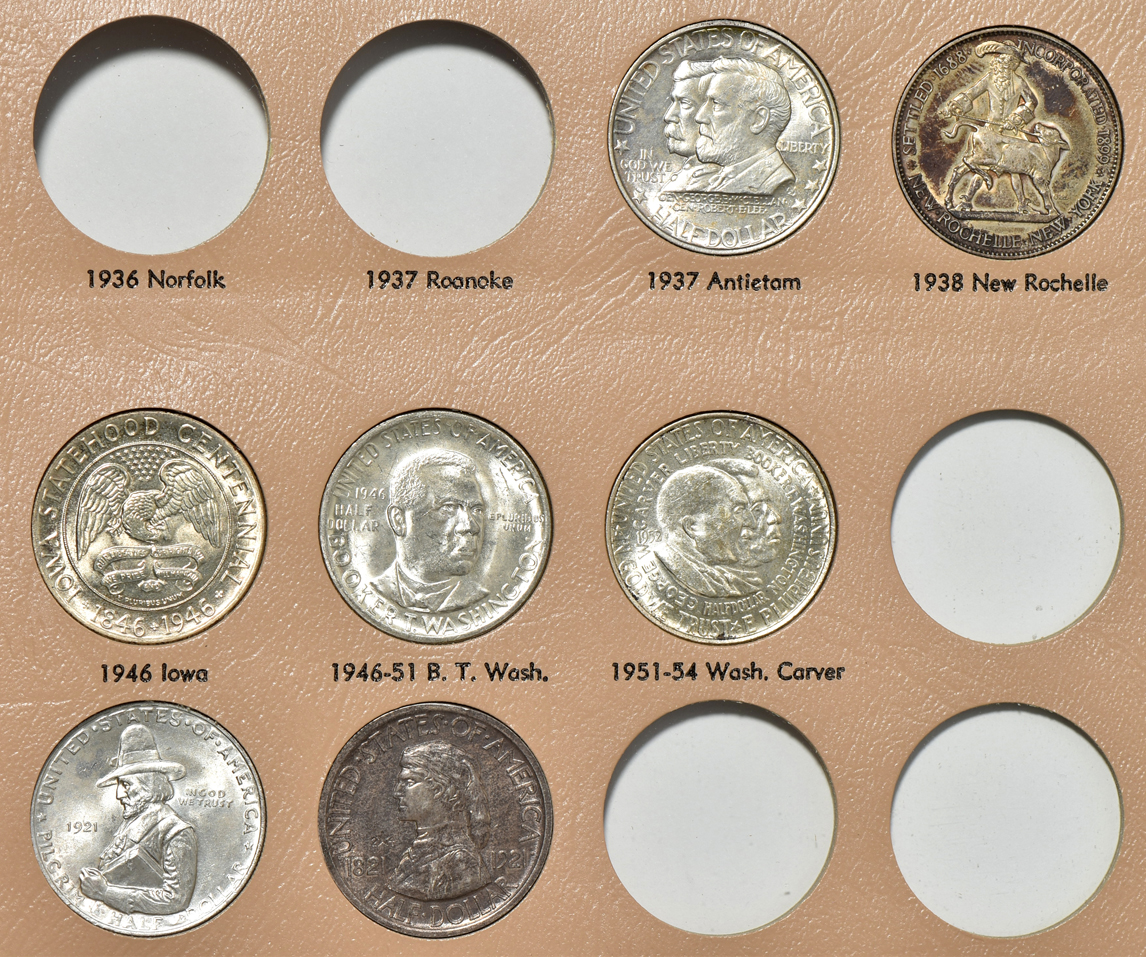 Forty-five different silver commemoratives