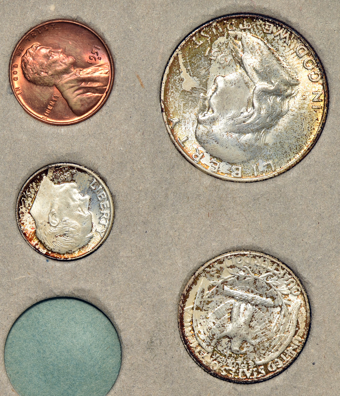 Partial 1951 Mint Set, and a full 1952 Mint Set