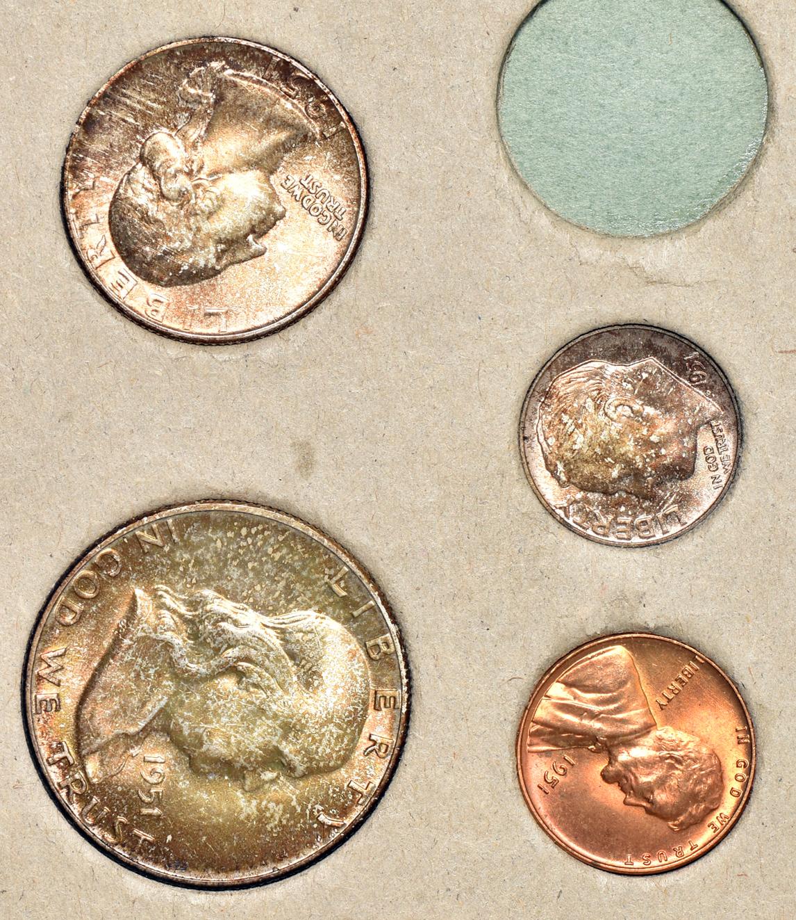 Partial 1951 Mint Set, and a full 1952 Mint Set