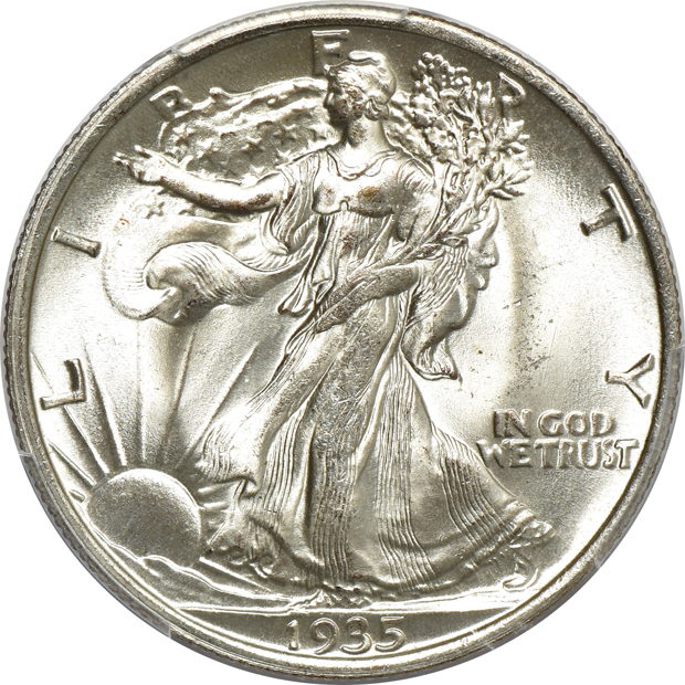 1935 MS-66+ CAC, and a 1941 MS-66, both PCGS
