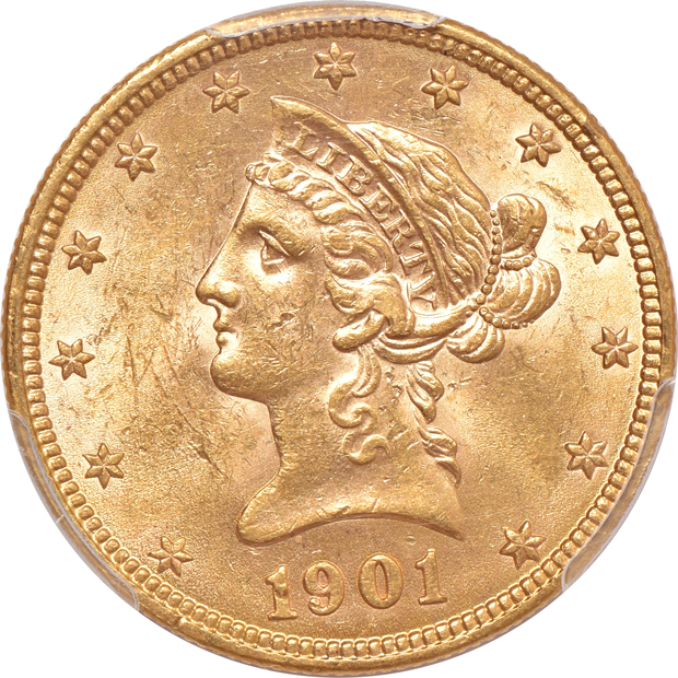 Two 1901 PCGS MS-63 Rough Rider Hoard