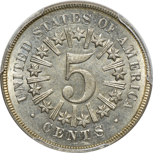 1866 Rays PCGS MS-65 CAC