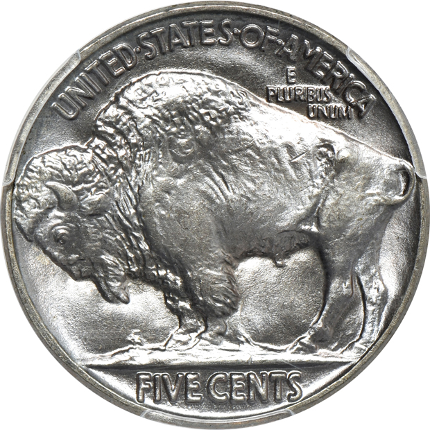 1913 Type 1 MS-64, 1936-D MS-66, and a 1937 MS-67, all PCGS CAC