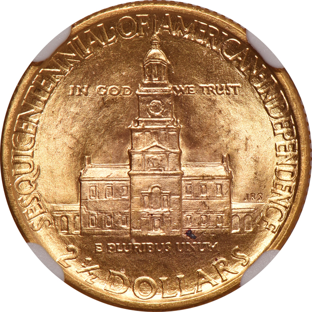 1926 $2.50 Sesquicentennial NGC MS-65+