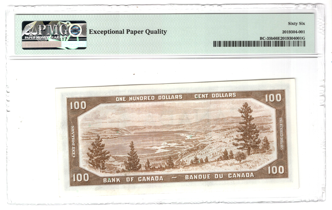 Canada - 1954 $100 Devil's Face - PMG GemCU-66 EPQ
