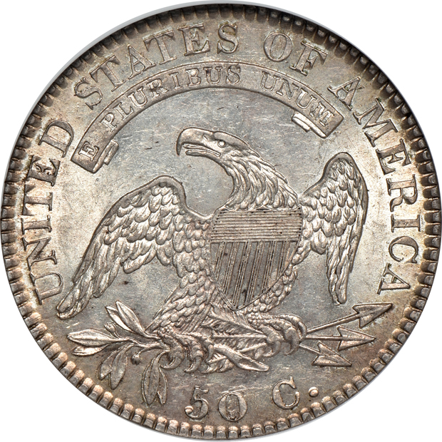 1820 Large Date, Square 2 No Knob NGC MS-61