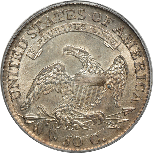 1813 O-107 PCGS MS-62 (green label)