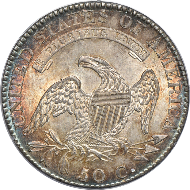 1823 PCGS MS-62 (rattler) CAC