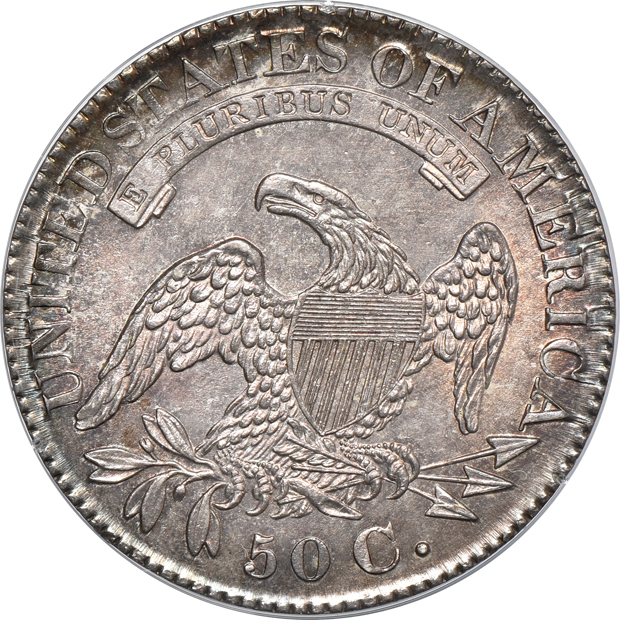 1828 Curl Base 2, No Knob O-107 PCGS MS-62 (rattler)