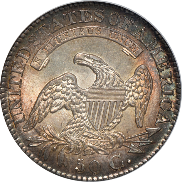 1828 Curl Base 2, No Knob O-101 NGC MS-61