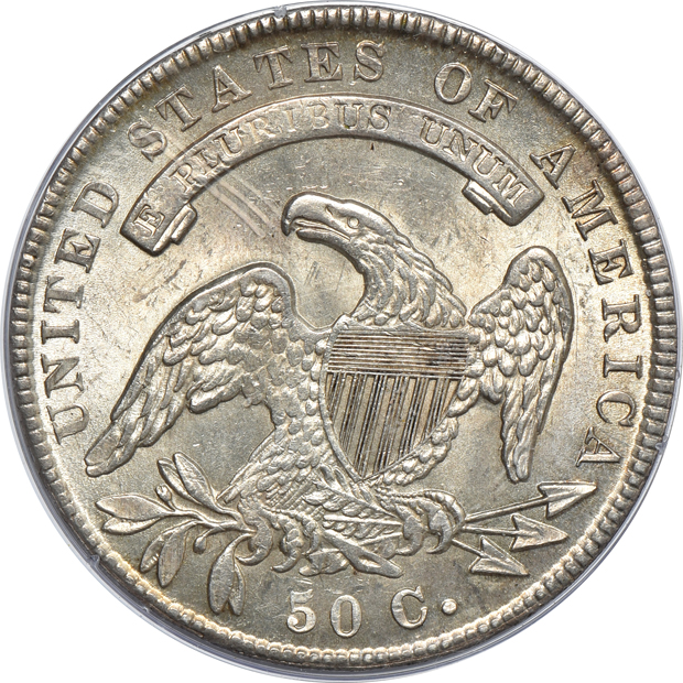 1836 Lettered Edge PCGS MS-62 (rattler)