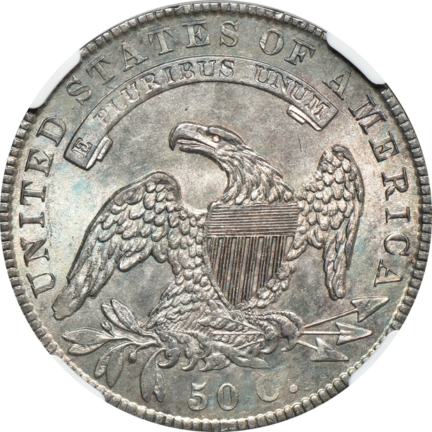 1836 Lettered Edge O-123 NGC MS-62