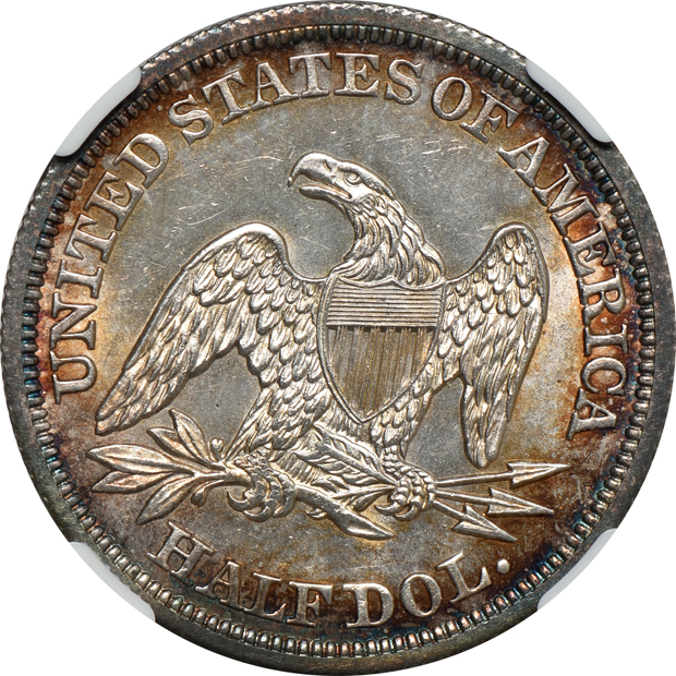 1842 Medium Date NGC MS-62