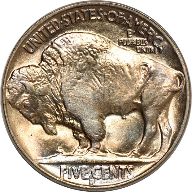 Roll of forty original 1938-D Buffalo nickels