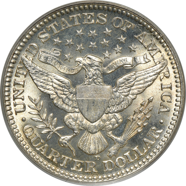 1916-D Barber PCGS MS-65 (green label) CAC