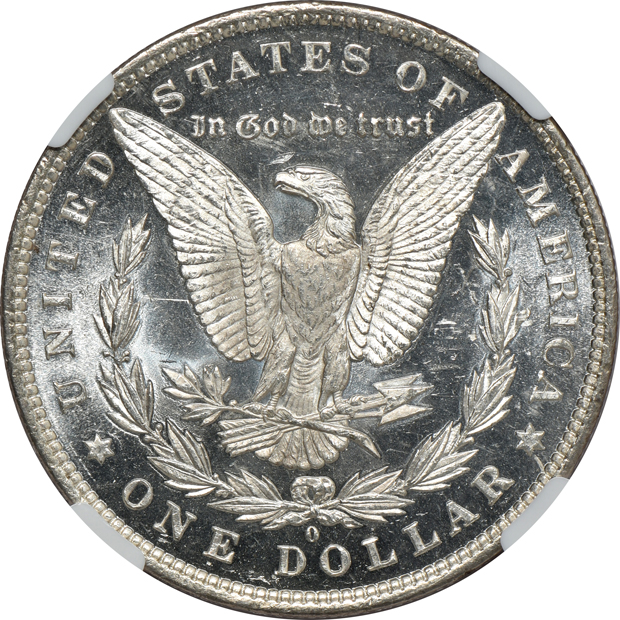 1881-O NGC MS-64 DPL CAC
