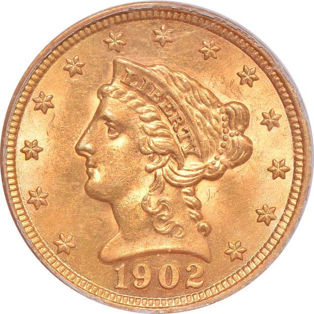 1902 MS-62, and a 1905 MS-63, both PCGS (green label)