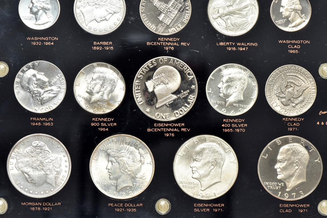 20th century type coins in a Capital Plastics holder