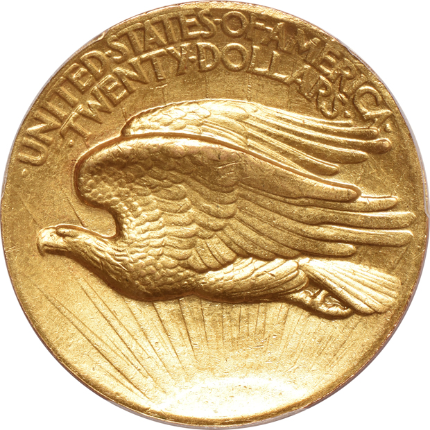 1907 High Relief-Wire Rim PCGS AU details/cleaned