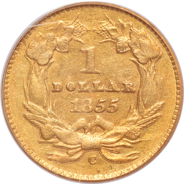 1855-C PCGS AU-50