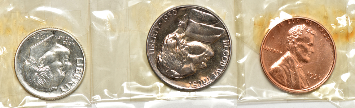 Two 1950 Proof Sets, and two 1951 Proof Sets