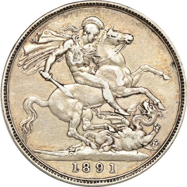 Multiple - Seventeen silver coins, crown or half-crown size