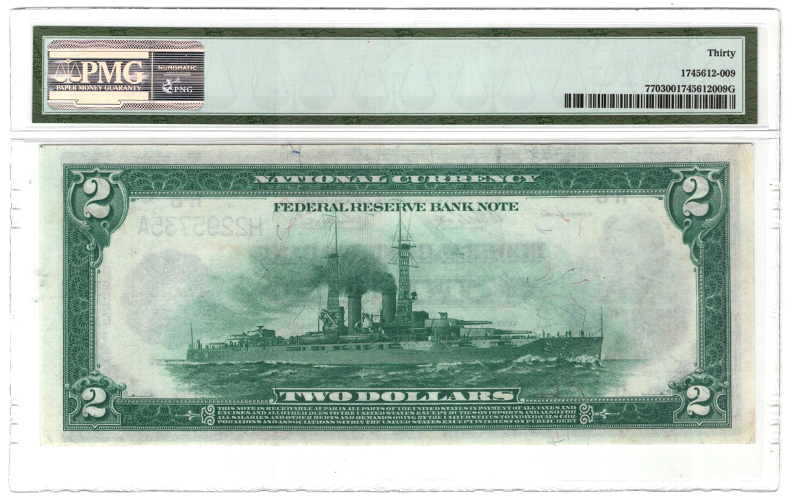 1918 $2 St. Louis Battleship Fr# 770 - PMG VF-30