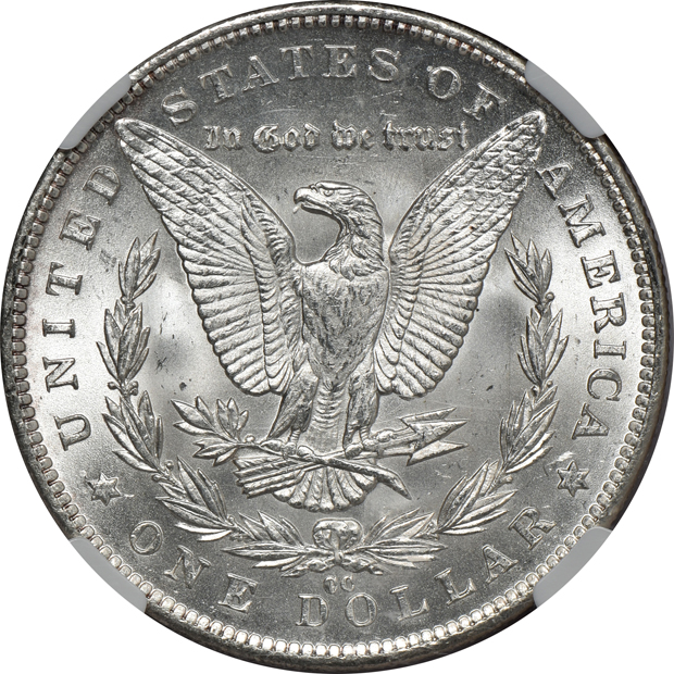1891-CC Spitting Eagle VAM-3 NGC MS-64 CAC