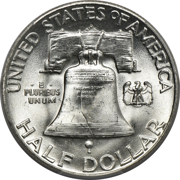 Complete collection of BU Franklin half-dollars