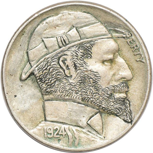 Three "Hobo" nickels