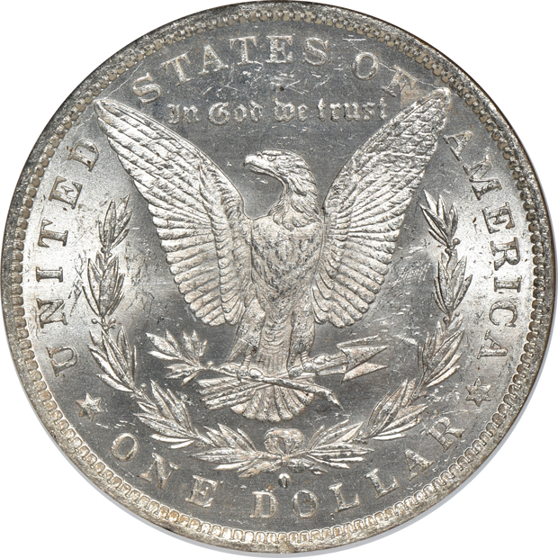 Three "Binion Collection" Morgan silver dollars