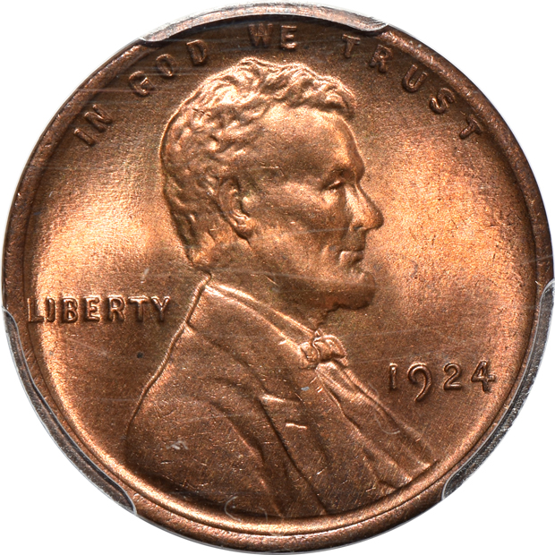 1909 VDB Lincoln PCGS MS-65, 1924 PCGS MS-66RB CAC, and a 1931-S NGC MS-64 BN