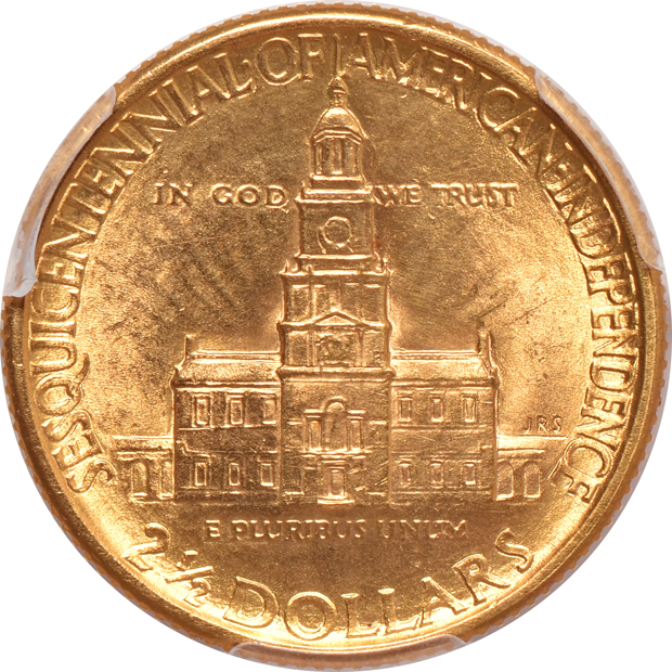 1903 $1 Louisiana Purchase McKinley, $1 1917 McKinley, and a $2.50 1926 Sesquicentennial, all PCGS UNC details/cleaned