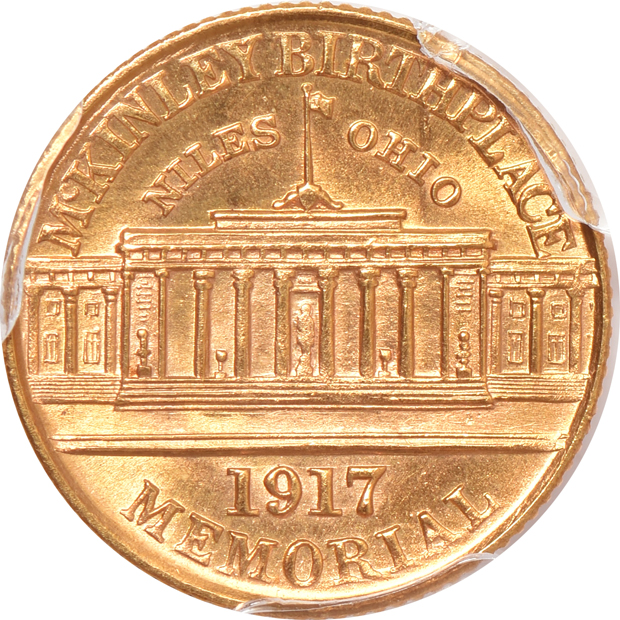 1903 $1 Louisiana Purchase McKinley, $1 1917 McKinley, and a $2.50 1926 Sesquicentennial, all PCGS UNC details/cleaned
